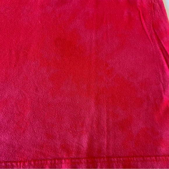 Adidas Large 14/16 Red Gray Logo Shirt Top Tee - Picture 3 of 4